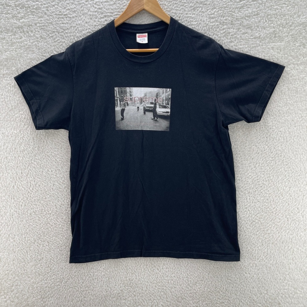 Supreme Shirt Mens M Black Crew 96 Tee T-Shirt Skater Streetwear Hypebeast